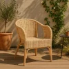 Made in Meubles Fauteuil de jardin en rotin Nohan