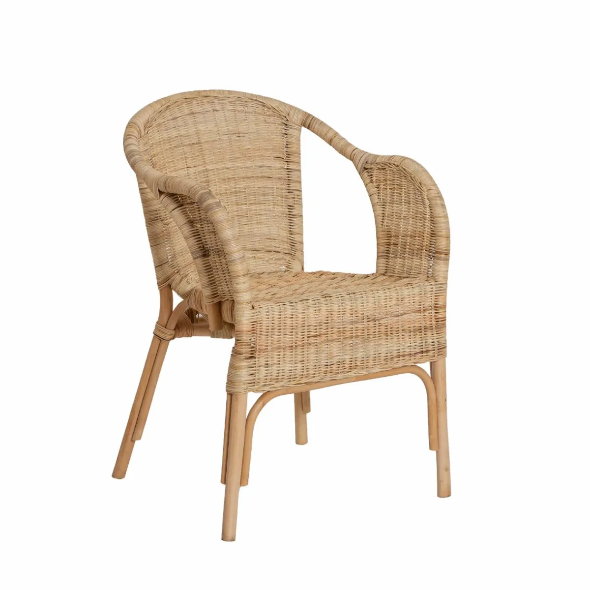Made in Meubles Fauteuil de jardin en rotin Nohan