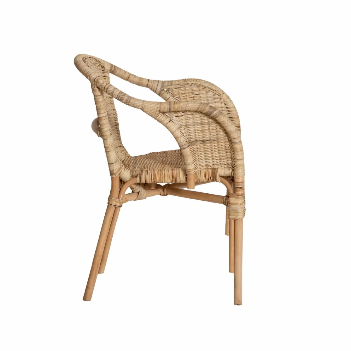 Made in Meubles Fauteuil de jardin en rotin Nohan