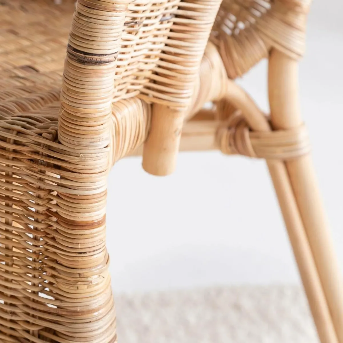 Made in Meubles Fauteuil de jardin en rotin Nohan