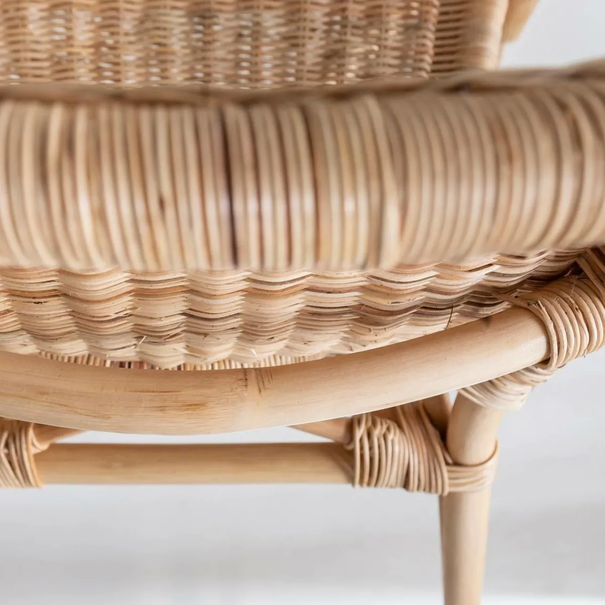 Made in Meubles Fauteuil de jardin en rotin Nohan