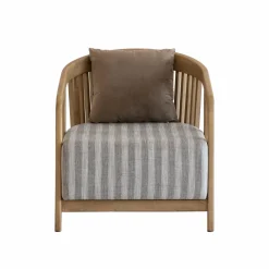 Made in Meubles Fauteuil en bois de manguier Térence