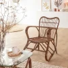 Made in Meubles Fauteuil en rotin arrondi Rattan