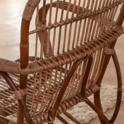Made in Meubles Fauteuil en rotin arrondi Rattan