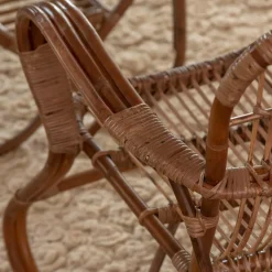 Made in Meubles Fauteuil en rotin arrondi Rattan