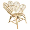 Made in Meubles Fauteuil en rotin fleur Rattan