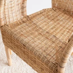 Made in Meubles Fauteuil en rotin Nohan
