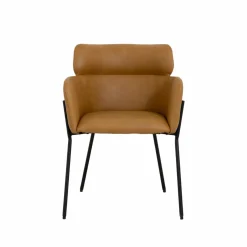 Made in Meubles Fauteuil en simili-cuir Valentin (lot de 2)