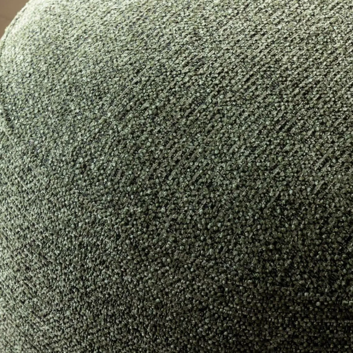 Made in Meubles Fauteuil en tissu bouclette avec dossier vert Teresia