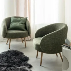 Made in Meubles Fauteuil en tissu confort Orenzo