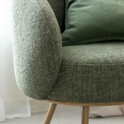 Made in Meubles Fauteuil en tissu confort Orenzo