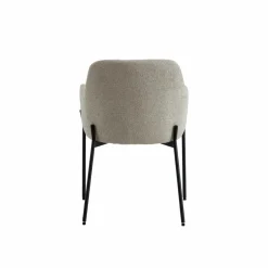 Made in Meubles Fauteuil en tissu écru Aëlys (lot de 2)