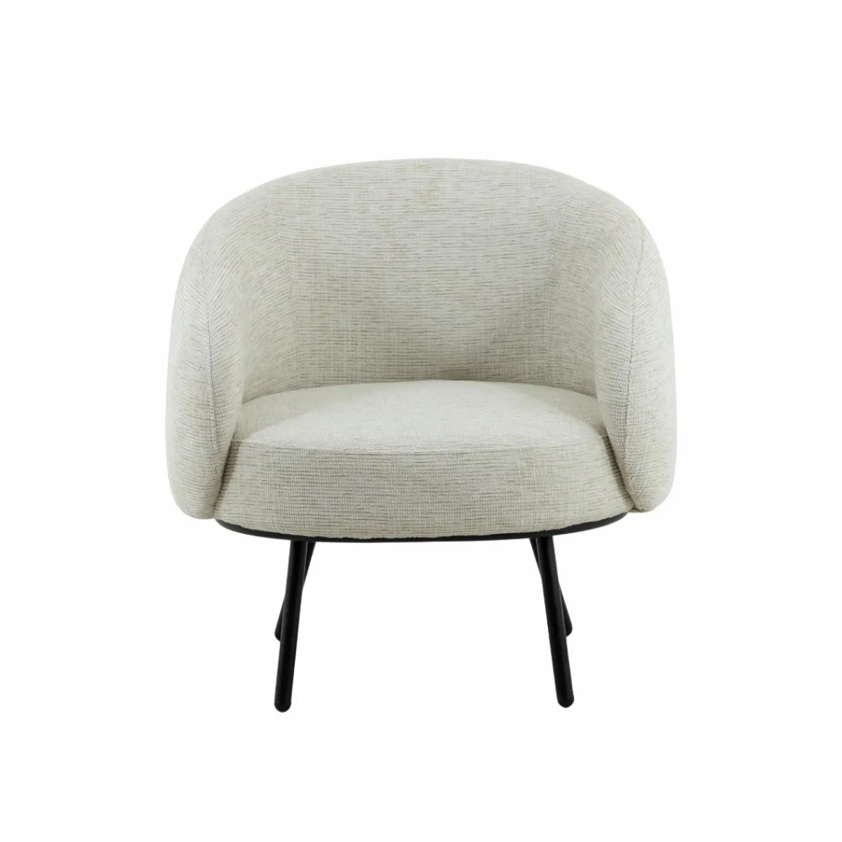 Made in Meubles Fauteuil en tissu écru confort Orenzo