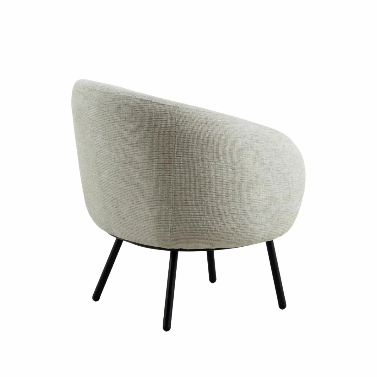 Made in Meubles Fauteuil en tissu écru confort Orenzo