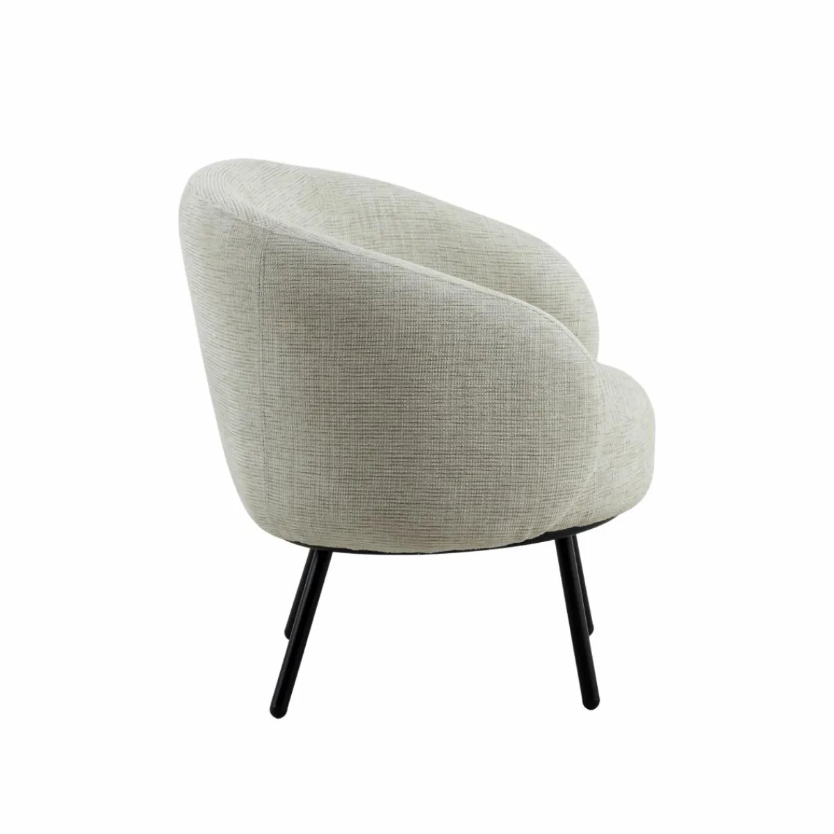 Made in Meubles Fauteuil en tissu écru confort Orenzo