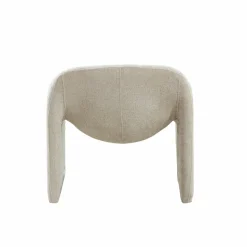 Made in Meubles Fauteuil en tissu écru Théa
