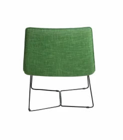 Made in Meubles Fauteuil en tissu et métal Isaure