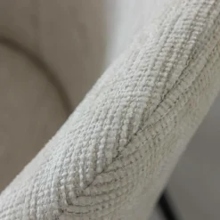 Made in Meubles Fauteuil en tissu sable Aëlys (lot de 2)