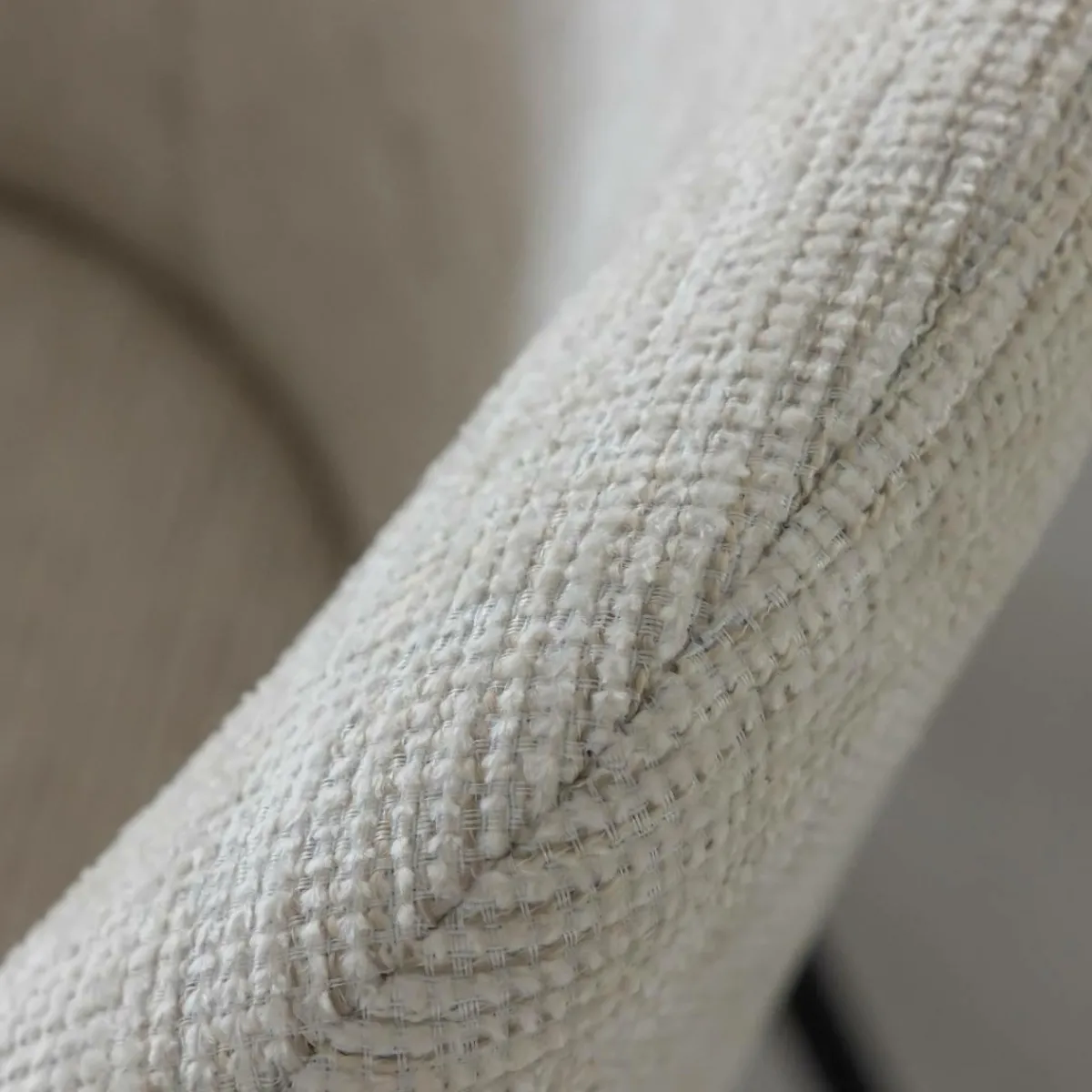Made in Meubles Fauteuil en tissu sable Aëlys (lot de 2)