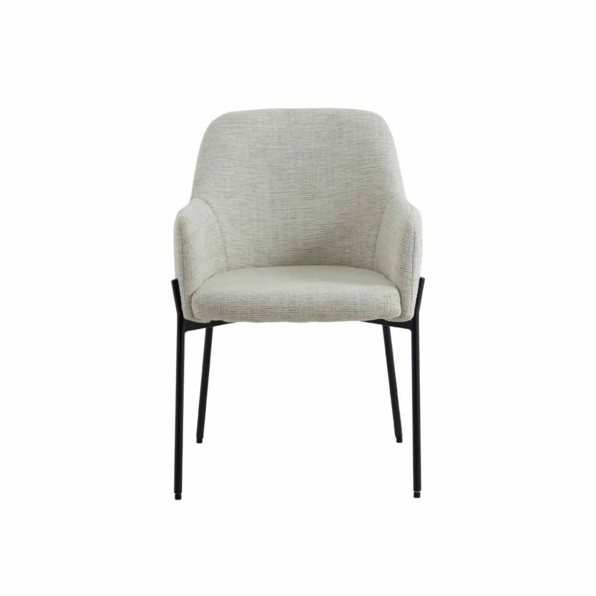 Made in Meubles Fauteuil en tissu sable Aëlys (lot de 2)