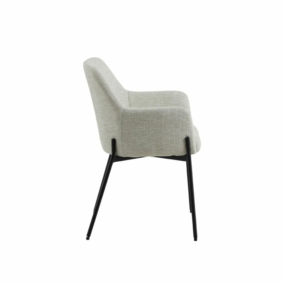 Made in Meubles Fauteuil en tissu sable Aëlys (lot de 2)