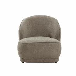 Made in Meubles Fauteuil en tissu taupe Travis
