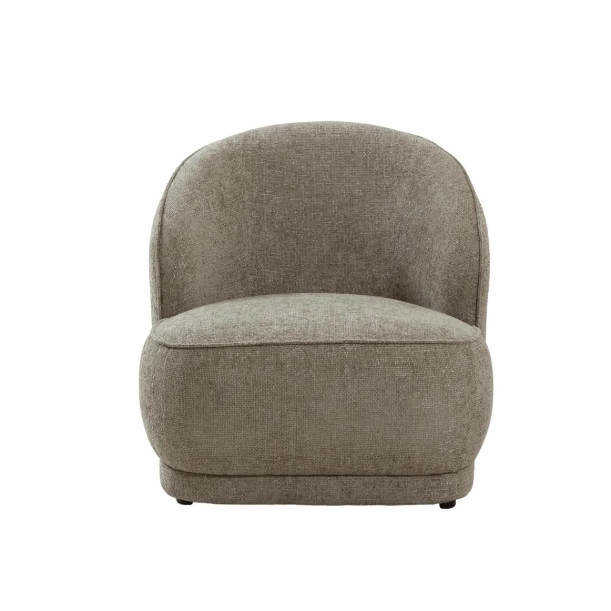 Made in Meubles Fauteuil en tissu taupe Travis