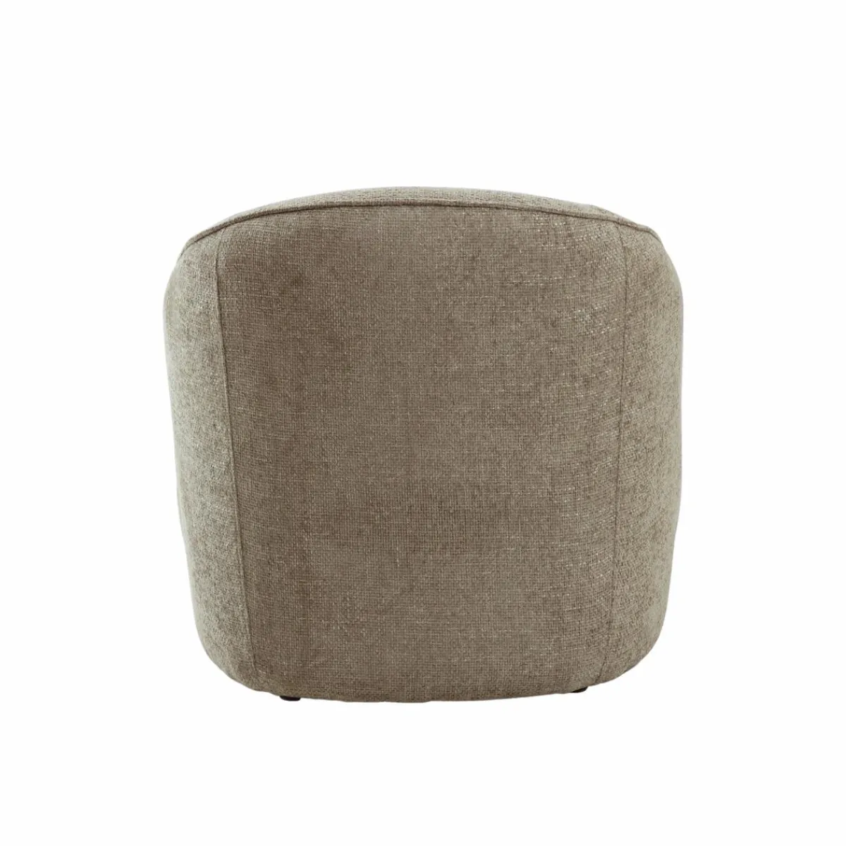 Made in Meubles Fauteuil en tissu taupe Travis