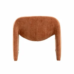 Made in Meubles Fauteuil en tissu terracotta Théa