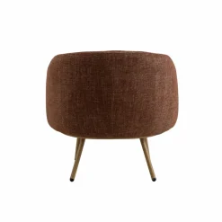 Made in Meubles Fauteuil en tissu terracotta confort Orenzo