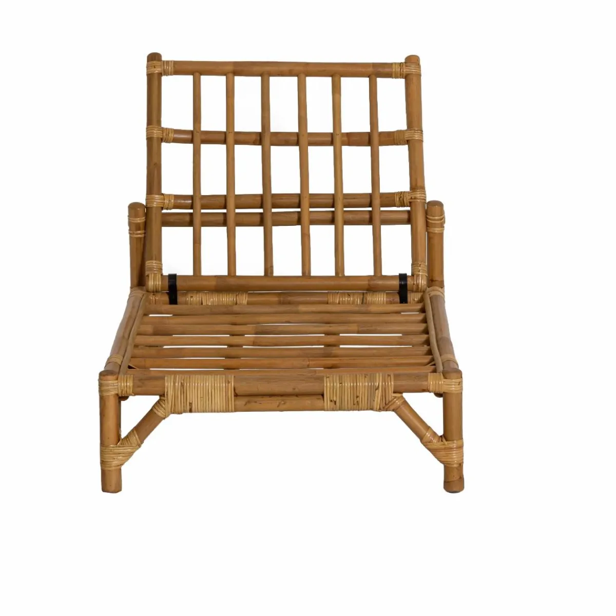Made in Meubles Fauteuil futon en rotin 1 place Elisa
