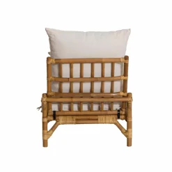 Made in Meubles Fauteuil futon en rotin 1 place Elisa