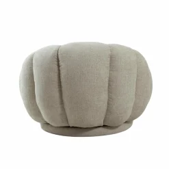 Made in Meubles Fauteuil nuage en tissu écru Héléna