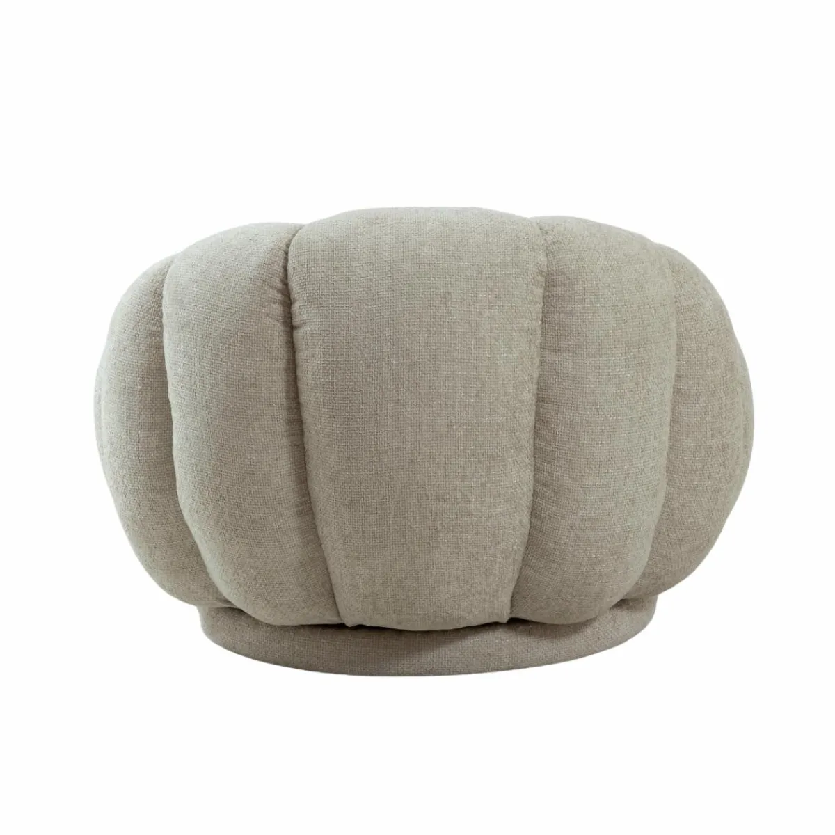 Made in Meubles Fauteuil nuage en tissu écru Héléna