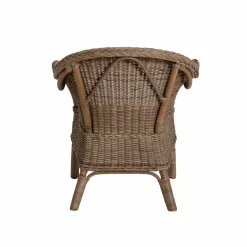 Made in Meubles Fauteuil pour enfant en rotin Amael