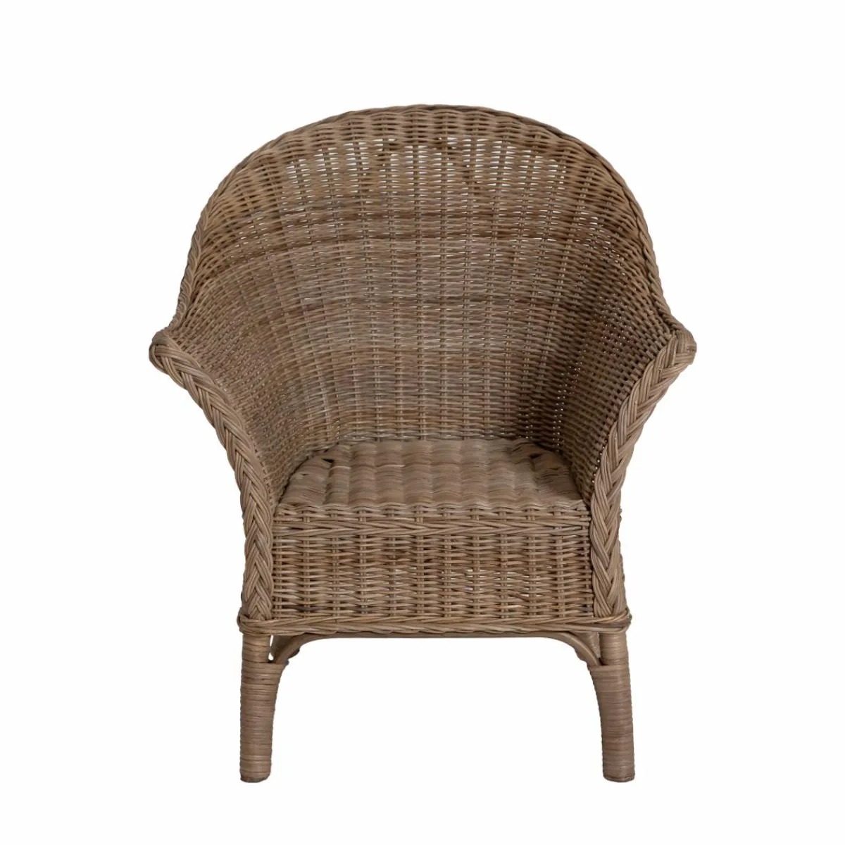 Made in Meubles Fauteuil pour enfant en rotin Amael