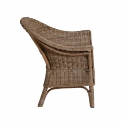 Made in Meubles Fauteuil pour enfant en rotin Amael
