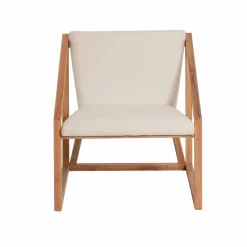 Made in Meubles Fauteuil symétrique en bois de mindy Suzie
