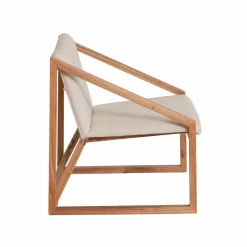 Made in Meubles Fauteuil symétrique en bois de mindy Suzie