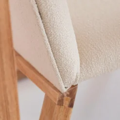 Made in Meubles Fauteuil symétrique en bois de mindy Suzie