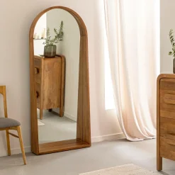 Made in Meubles Grand miroir en bois de manguier Marley