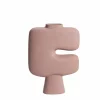 Made in Meubles Grand vase rose en aluminium Cosmo