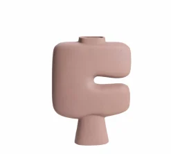 Made in Meubles Grand vase rose en aluminium Cosmo