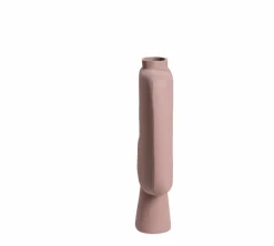 Made in Meubles Grand vase rose en aluminium Cosmo