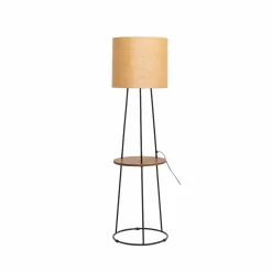 Made in Meubles Lampe sur pied avec tablette en jute Odessa