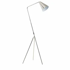 Made in Meubles Lampe sur pied design métal gris Aude