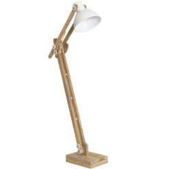 Made in Meubles Lampe sur pied en bois de manguier et métal Martha