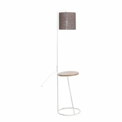Made in Meubles Lampe sur pied en métal et en jute Rosanne