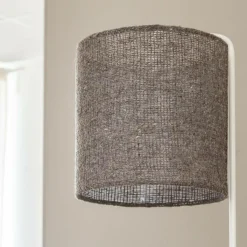 Made in Meubles Lampe sur pied en métal et en jute Rosanne