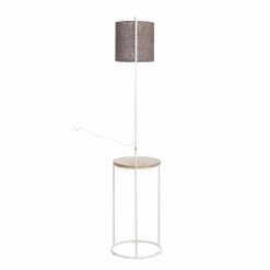 Made in Meubles Lampe sur pied en métal et en jute Rosanne
